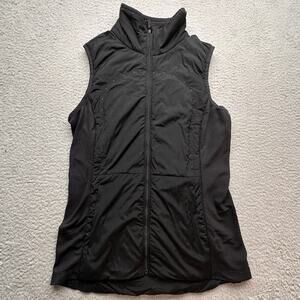 Lululemon Run For Cold Vest Black 8 Medium Water Repellent Primaloft W4IG6S